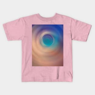 abstract colorful radial gradient color Kids T-Shirt